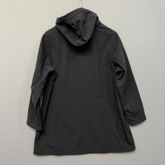 NWT Eddie Bauer Women 2X Windfoil Elite Soft Shell Trench Coat Jacket C065 -30 - Picture 14 of 16